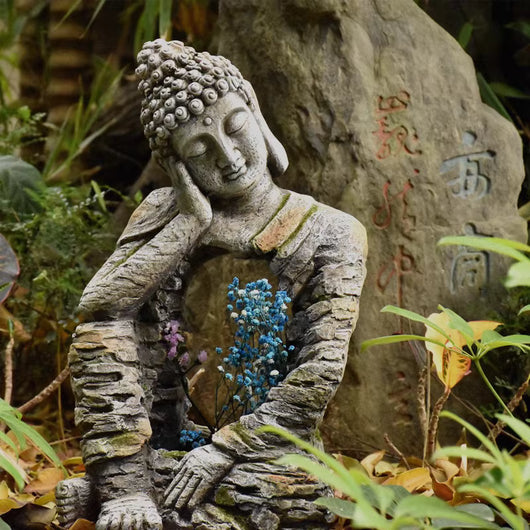 Estatua Buda de Resina con Maceta Floral para Jardín y Decoración de Espacios - Image 13