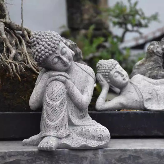 Estatua Buda de Resina con Maceta Floral para Jardín y Decoración de Espacios - Image 19
