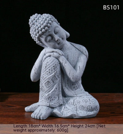 Estatua Buda de Resina con Maceta Floral para Jardín y Decoración de Espacios - Image 22