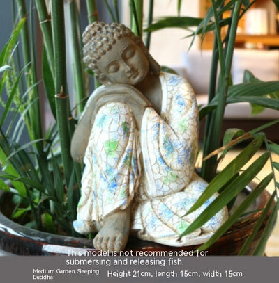 Estatua Buda de Resina con Maceta Floral para Jardín y Decoración de Espacios - Image 23