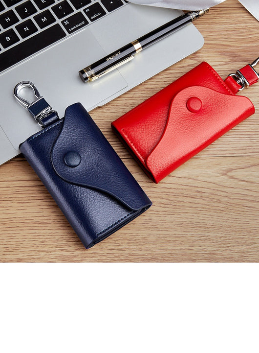 Cartera Llavero de Cuero Genuino Multifuncional Gran Capacidad - Image 20