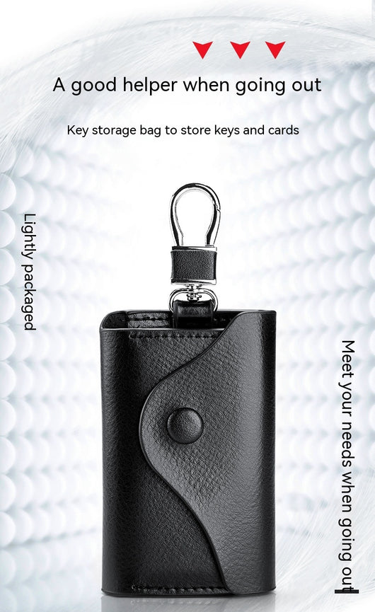 Cartera Llavero de Cuero Genuino Multifuncional Gran Capacidad - Image 23