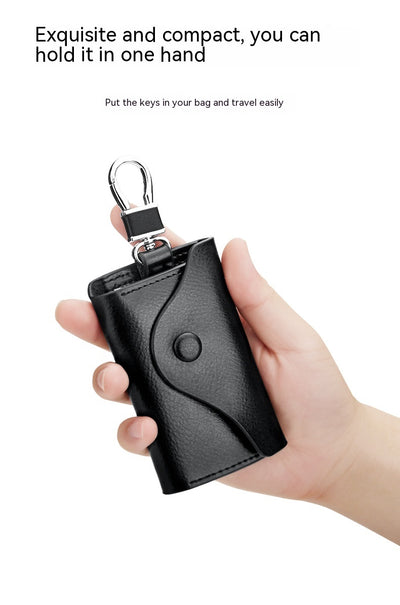 Cartera Llavero de Cuero Genuino Multifuncional Gran Capacidad - Image 37