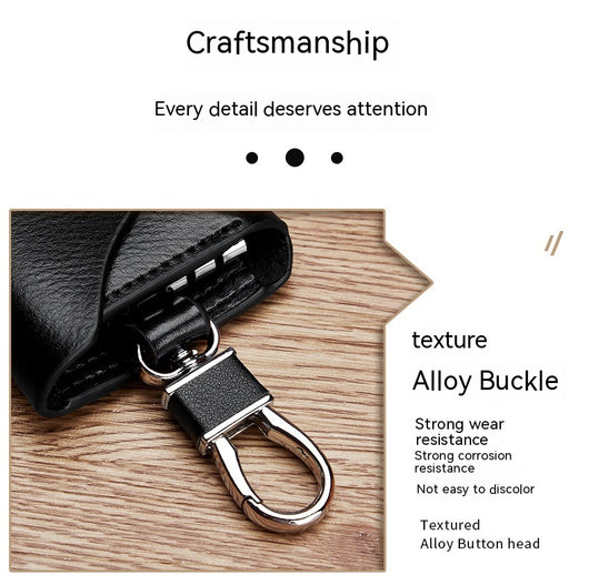 Cartera Llavero de Cuero Genuino Multifuncional Gran Capacidad - Image 43
