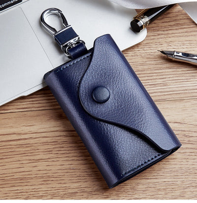 Cartera Llavero de Cuero Genuino Multifuncional Gran Capacidad - Image 45