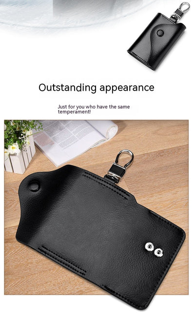 Cartera Llavero de Cuero Genuino Multifuncional Gran Capacidad - Image 47