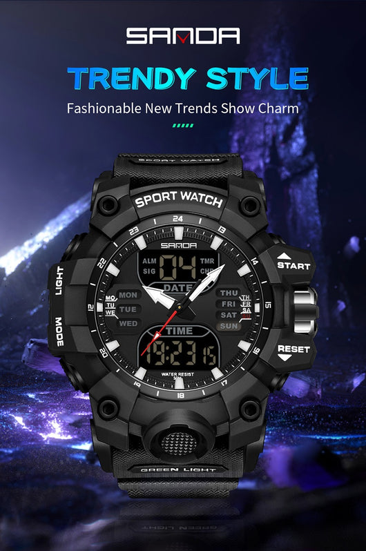 Reloj Inteligente Hombre Estilo Coreano Resistente al Agua y Golpes con Pantalla Transparente - Image 37