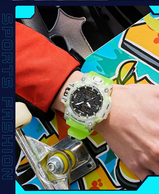 Reloj Inteligente Hombre Estilo Coreano Resistente al Agua y Golpes con Pantalla Transparente - Image 40