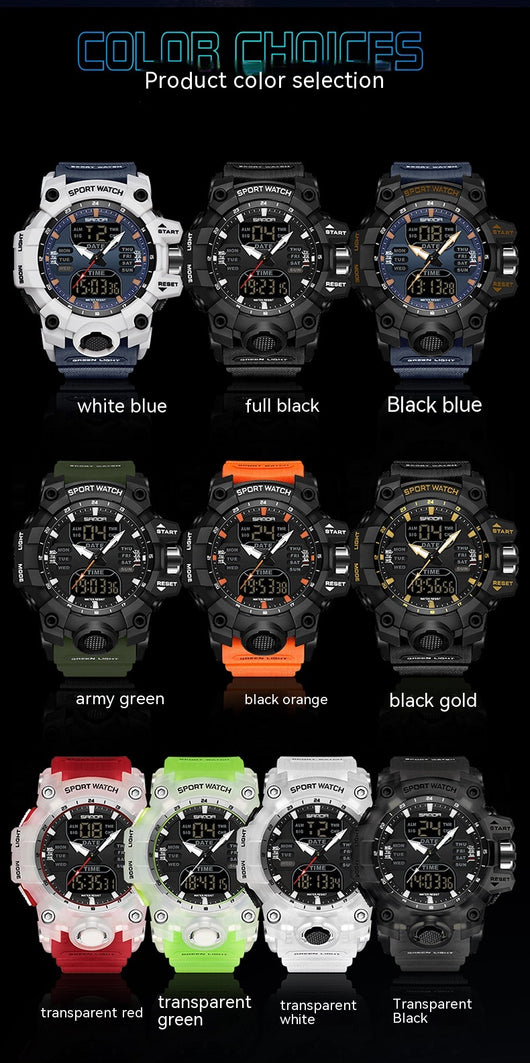 Reloj Inteligente Hombre Estilo Coreano Resistente al Agua y Golpes con Pantalla Transparente - Image 52