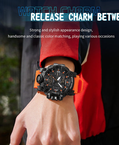 Reloj Inteligente Hombre Estilo Coreano Resistente al Agua y Golpes con Pantalla Transparente - Image 55