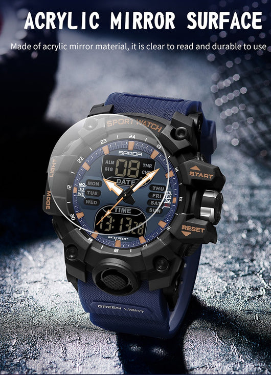 Reloj Inteligente Hombre Estilo Coreano Resistente al Agua y Golpes con Pantalla Transparente - Image 56