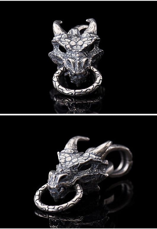 Colgante Dragón Azul Punk en Plata de Ley S925 - Image 8