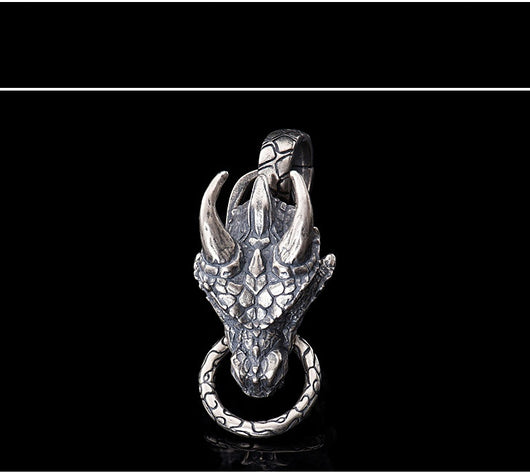 Colgante Dragón Azul Punk en Plata de Ley S925 - Image 12