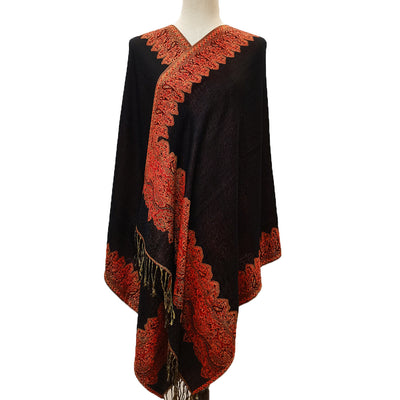 Bufanda Jacquard de Cachemira Suave con Borlas de Cashew - Image 35