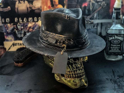 Gorro Vaquero Calavera de Peluche Artesanal - Image 7