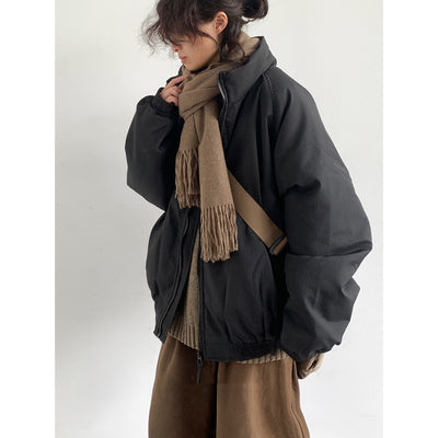 Abrigo Acolchado de Rayas Verticales - Chaqueta Retro Versátil - Image 14