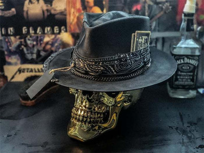Gorro Vaquero Calavera de Peluche Artesanal - Image 12
