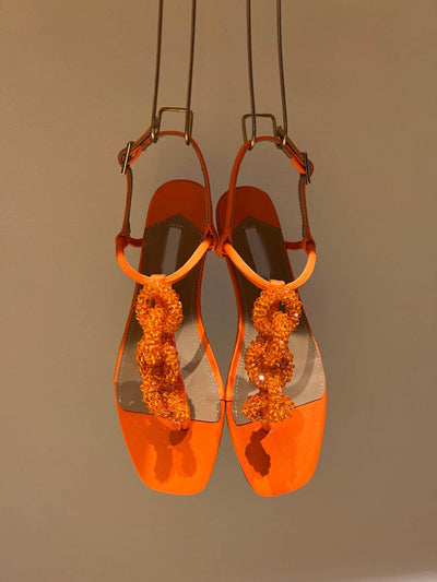 Sandalias Planas con Cristales de Cuentas para Mujer - Image 26