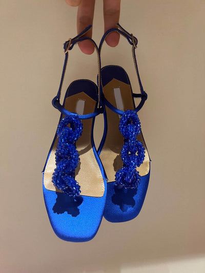 Sandalias Planas con Cristales de Cuentas para Mujer - Image 30