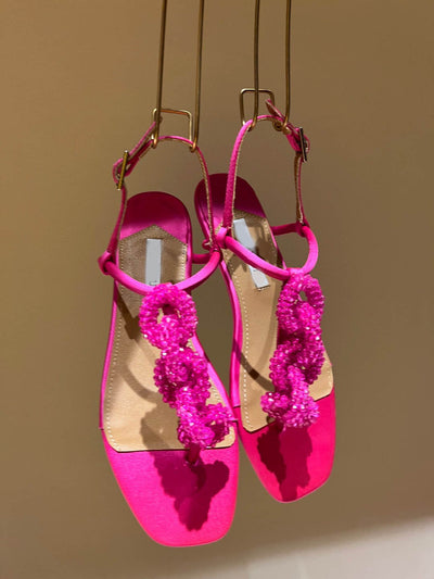 Sandalias Planas con Cristales de Cuentas para Mujer - Image 34
