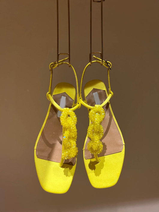 Sandalias Planas con Cristales de Cuentas para Mujer - Image 38