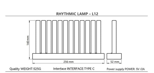 Lámpara Tubular Rítmica con Nivel de Captación - Image 17