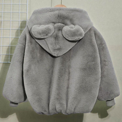 Abrigo Infantil de Piel de Visón para Otoño e Invierno - Image 19