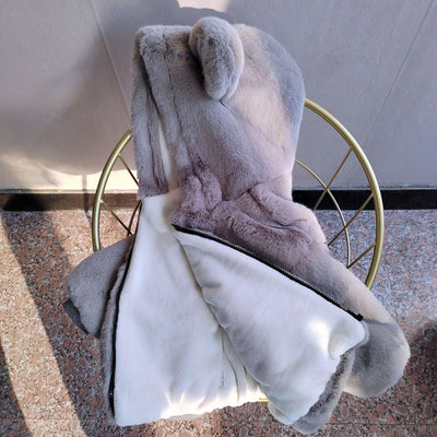 Abrigo Infantil de Piel de Visón para Otoño e Invierno - Image 20