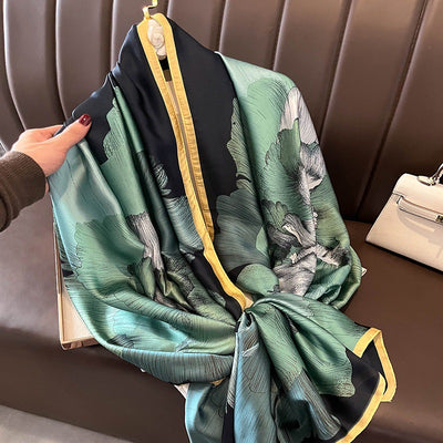 Pañuelo de Seda Estampado para Mujer - Foulard Protector Solar - Image 16
