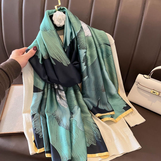 Pañuelo de Seda Estampado para Mujer - Foulard Protector Solar - Image 17