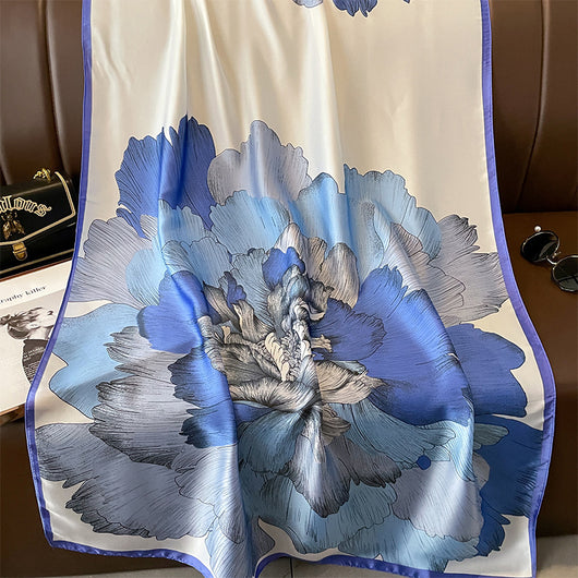 Pañuelo de Seda Estampado para Mujer - Foulard Protector Solar - Image 21