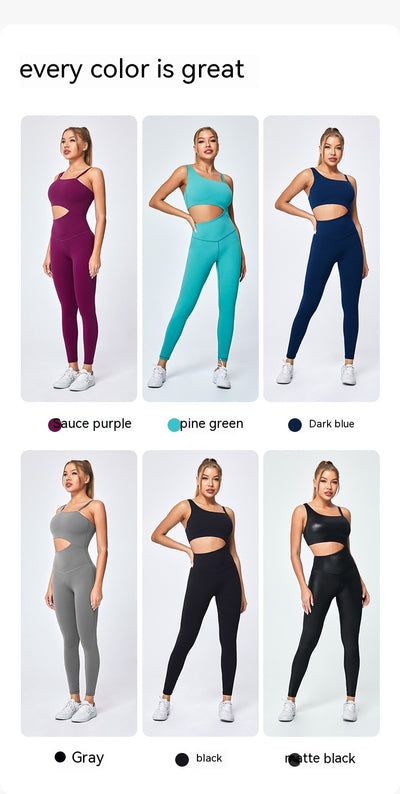 Jumpsuit Deportivo Slim Fit con Tirantes Ajustables - Yoga y Fitness Mujer - Image 12