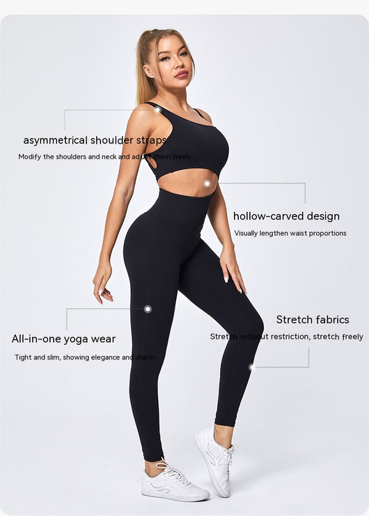 Jumpsuit Deportivo Slim Fit con Tirantes Ajustables - Yoga y Fitness Mujer - Image 21