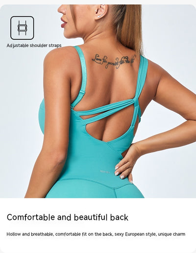 Jumpsuit Deportivo Slim Fit con Tirantes Ajustables - Yoga y Fitness Mujer - Image 22