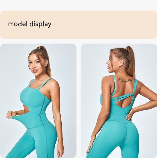 Jumpsuit Deportivo Slim Fit con Tirantes Ajustables - Yoga y Fitness Mujer - Image 34