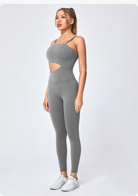 Jumpsuit Deportivo Slim Fit con Tirantes Ajustables - Yoga y Fitness Mujer - Image 35