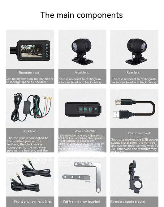 Grabadora Dashcam Moto 4K con GPS y Resistencia al Agua - Image 6