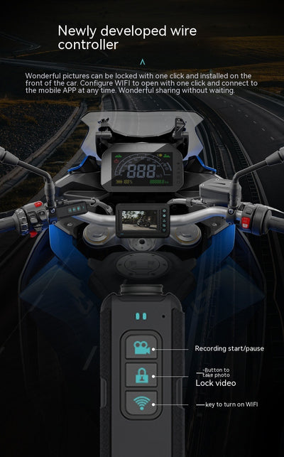Grabadora Dashcam Moto 4K con GPS y Resistencia al Agua - Image 12