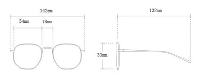 Gafas de Sol Cuadradas Doble Estructura Metálica - Image 10