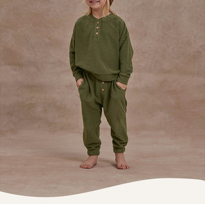 Conjunto de Pijama Infantil en Tela de Toalla - Comodidad Simplista para el Hogar - Image 23