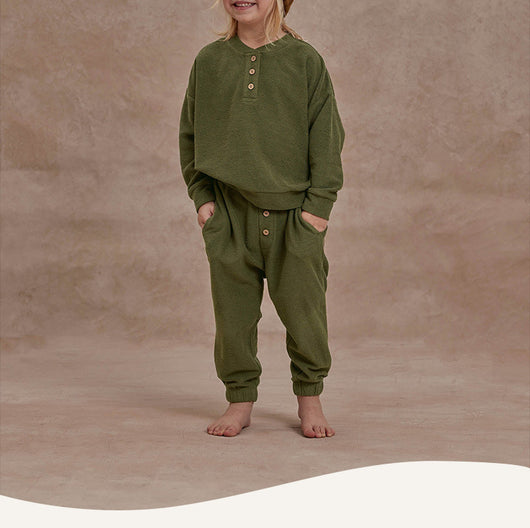Conjunto de Pijama Infantil en Tela de Toalla - Comodidad Simplista para el Hogar - Image 23