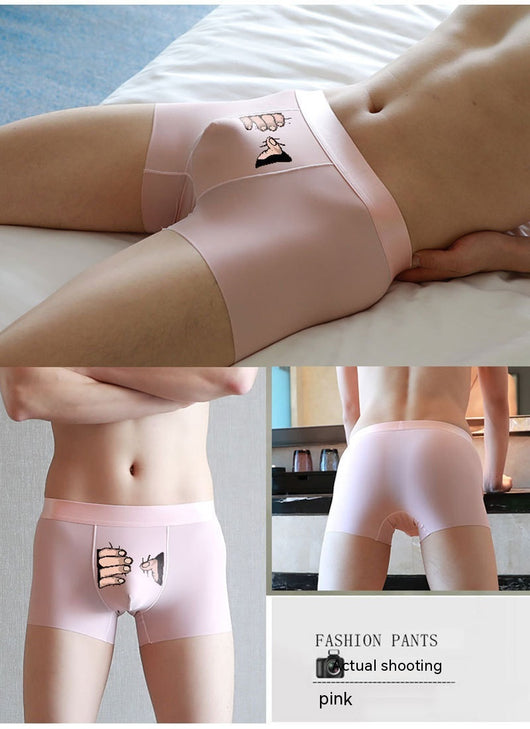 Bóxers para Hombre de Seda de Hielo para Verano - Estilo Simple y Creativo - Image 38
