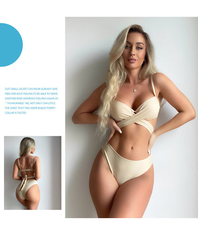 Bikini Dividido Backless con Push Up Sexy - Image 20