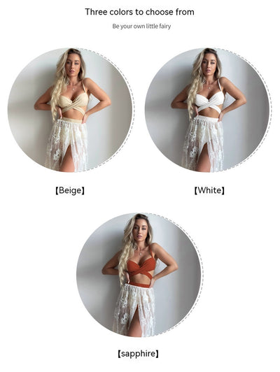 Bikini Dividido Backless con Push Up Sexy - Image 22