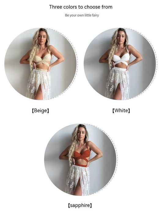 Bikini Dividido Backless con Push Up Sexy - Image 22