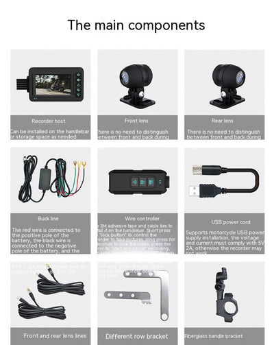 Grabadora Dashcam Moto 4K con GPS y Resistencia al Agua - Image 16