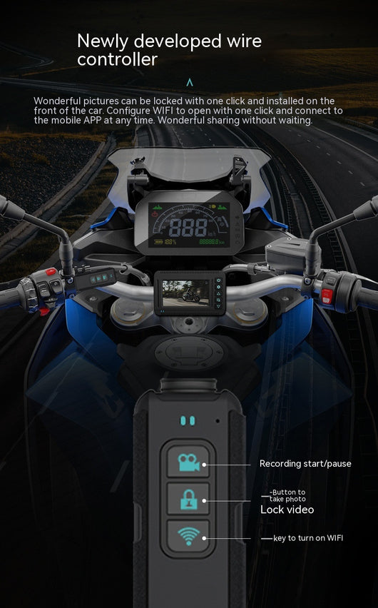 Grabadora Dashcam Moto 4K con GPS y Resistencia al Agua - Image 23