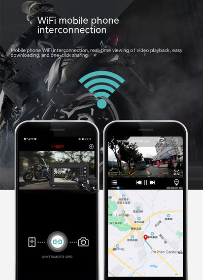 Grabadora Dashcam Moto 4K con GPS y Resistencia al Agua - Image 25