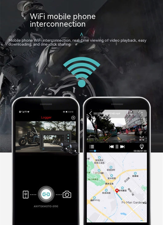 Grabadora Dashcam Moto 4K con GPS y Resistencia al Agua - Image 25