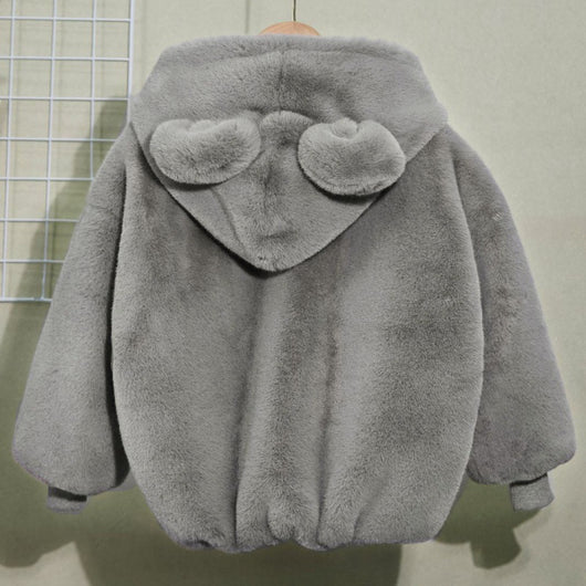 Abrigo Infantil de Piel de Visón para Otoño e Invierno - Image 26